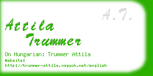 attila trummer business card